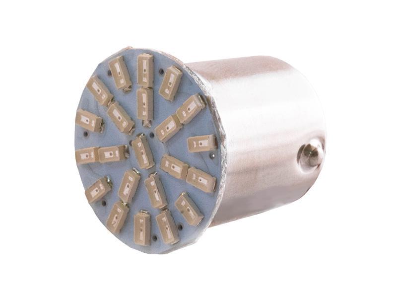 Автомобильная лампа светодиодная LEDUA T25-3014-22 SMD 1156 12V Красный (2778)