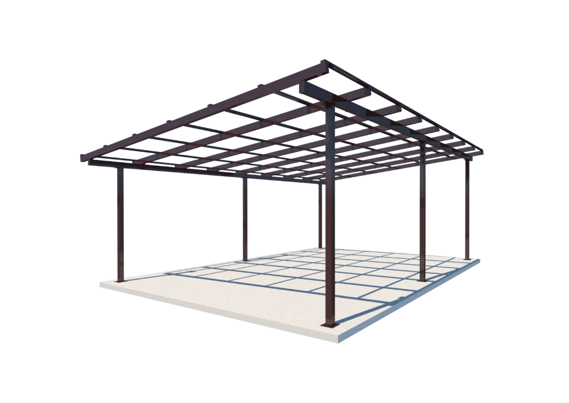 Навес односкатный Shelter Standart 8х6 м