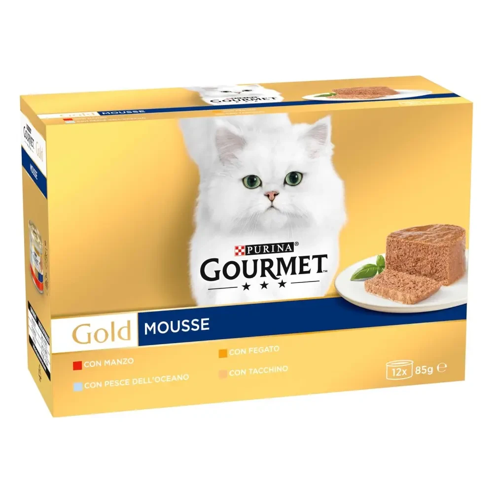 Набір вологого корму для котів Gourmet Gold асорті 85 г x 12 шт. (7613032022907) - фото 2