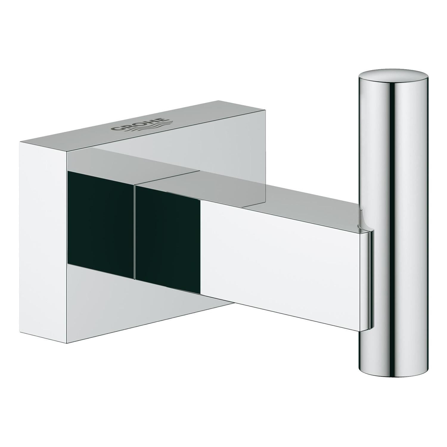 Крючок для полотенец Grohe Essentials Cube металл Хром (40511001) Крючок для полотенец Grohe Essentials Cube металл Хром (40511001)