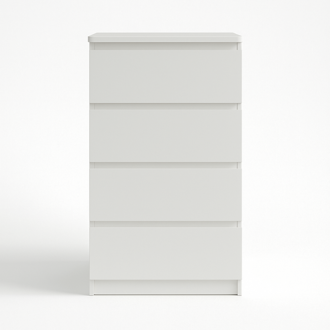 Комод MEBEX на 4 ящика 60х40х100 см Белый (VM4B600WH) - фото 3 Комод MEBEX на 4 ящика 60х40х100 см Белый (VM4B600WH) - фото 3