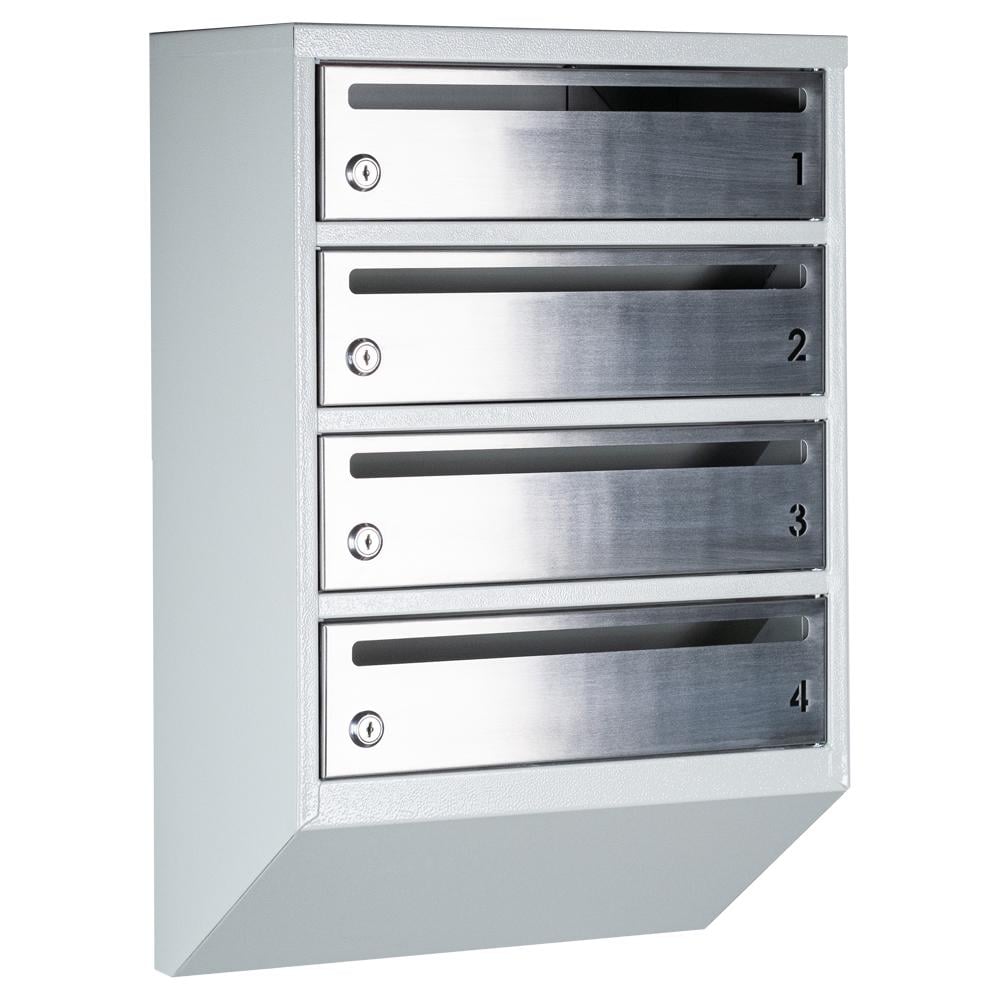 Почтовый ящик многосекционный Е1-04.F RAL 7035 (21040105)