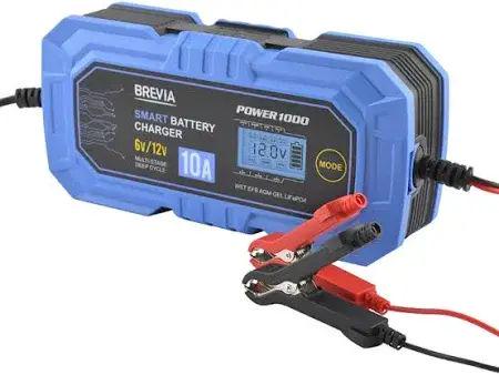 Зарядное устройство для аккумуляторов 12В 10А с защитой от замыкания перезаряда и полярности (opt-104838)