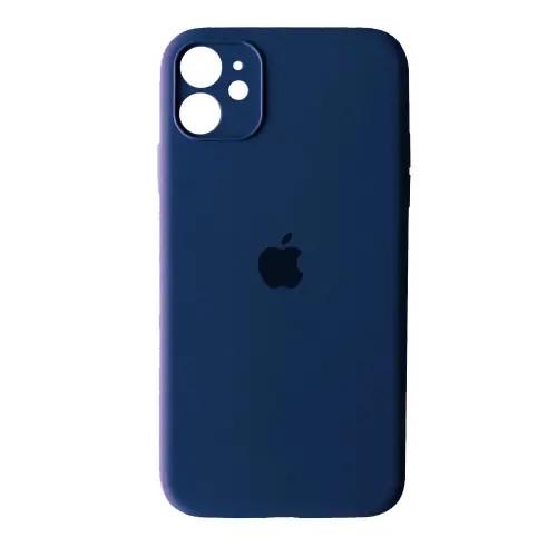 Силиконовый Чехол Накладка Закрытая Камера Silicone Case Full Camera Для iPhone 12 Royal Blue