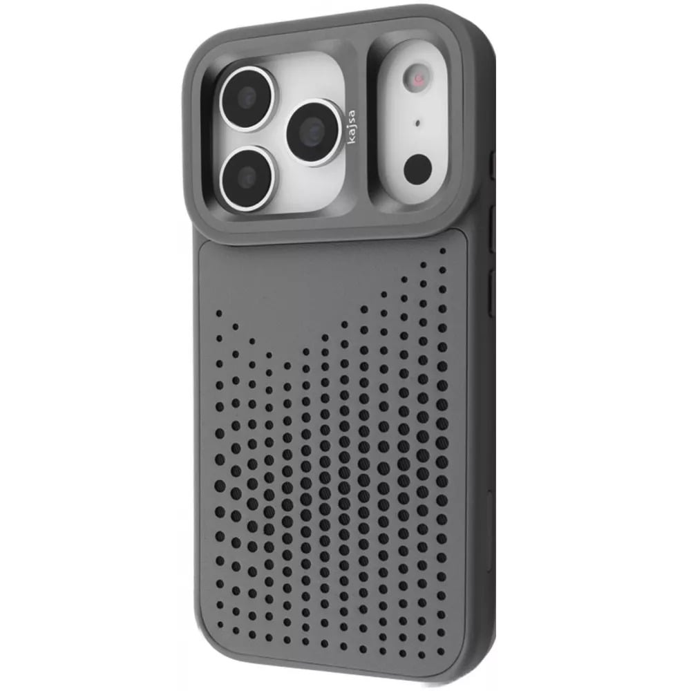 Чехол для iPhone 17 Pro Max Kajsa Circle с магнитным кольцом Серый (32534787)