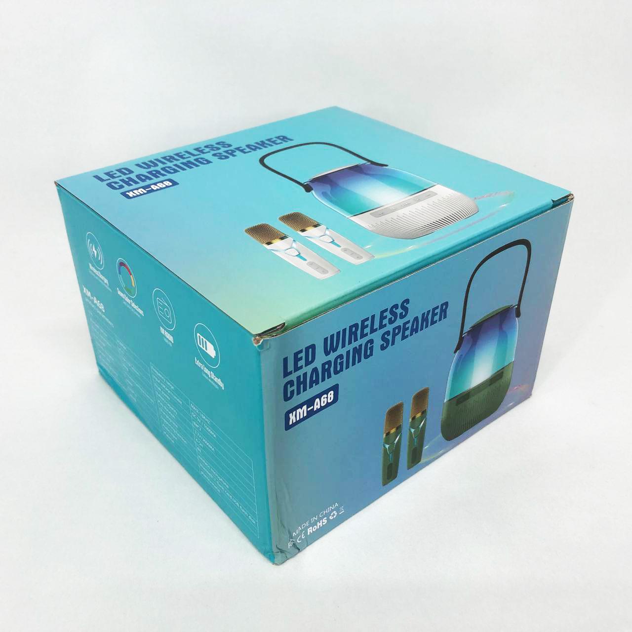 Портативна колонка XM-A68 з RGB підсвічуванням та мікрофоном - фото 3