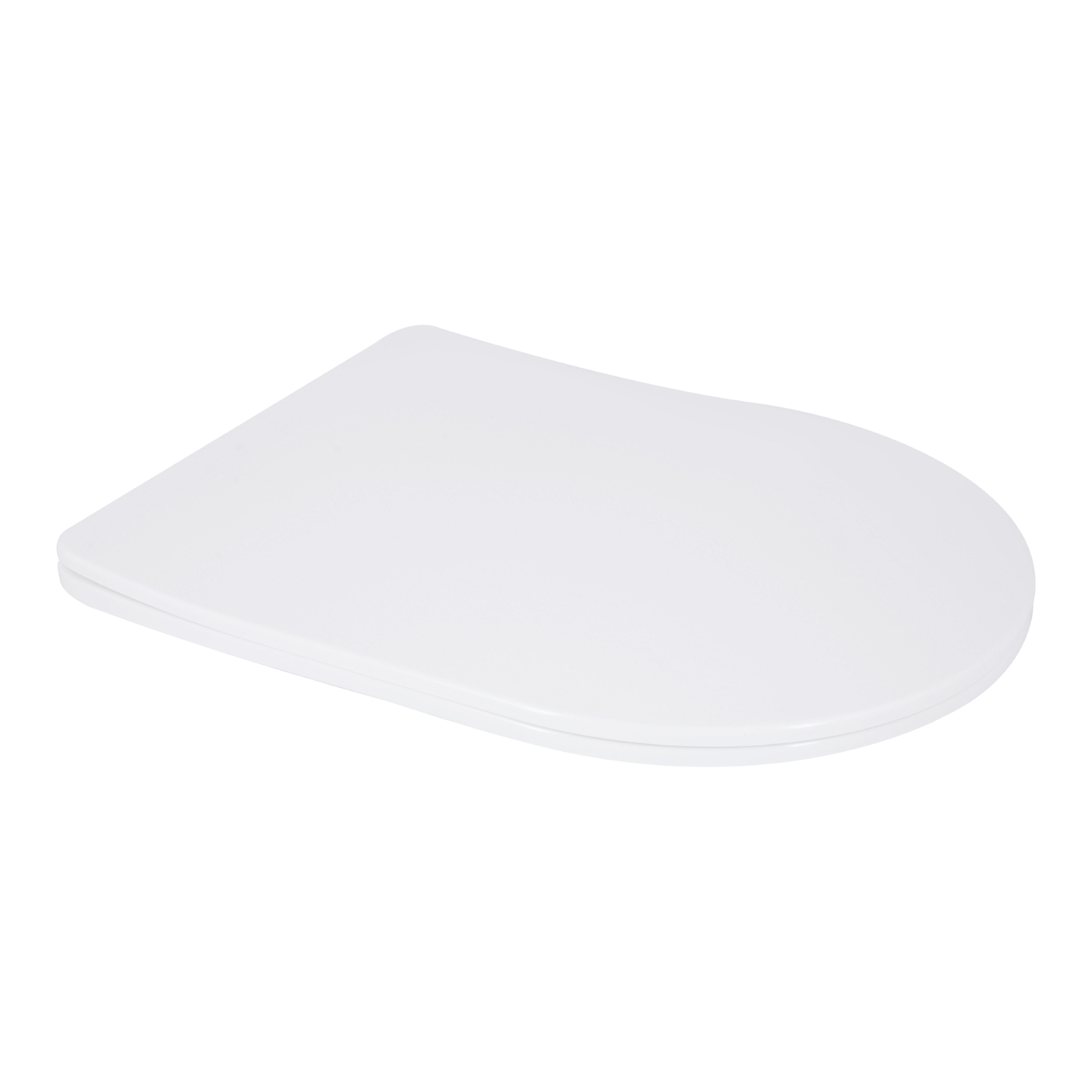 Сиденье для унитаза Qtap Grand Slim Duroplast/Quick Release с микролифтом 425х363х30 мм White (32551406)