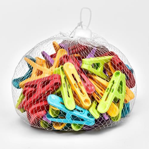 Бытовая прищепка в сетке 50 шт. 5х3х1 см (R89638) Бытовая прищепка в сетке 50 шт. 5х3х1 см (R89638)