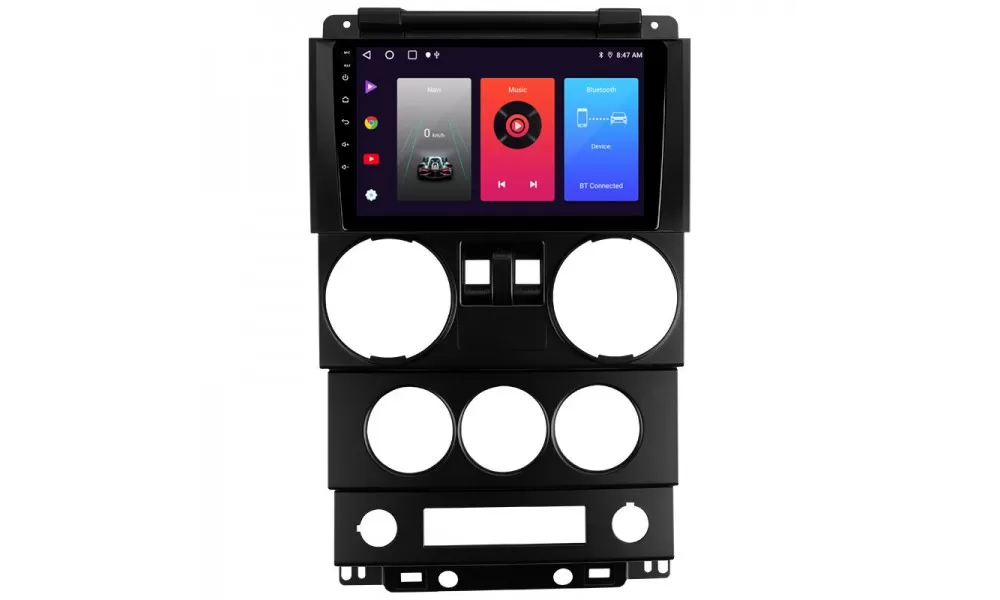 Магнітола штатна Sigma PRO 9464 4/64 GB Jeep Wrangler 3 JK F1 2008-2010 9" L1 (AR-78531)