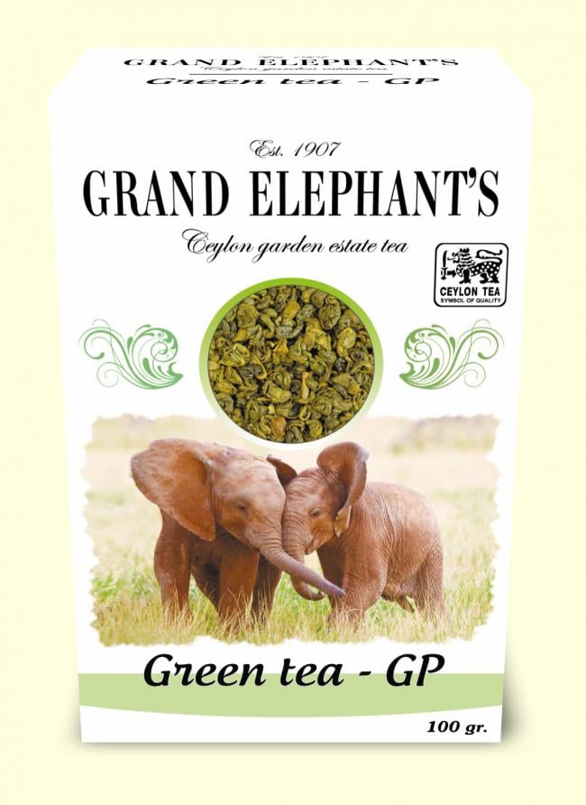 Чай цейлонский зеленый Grand Elephants GP 100 г