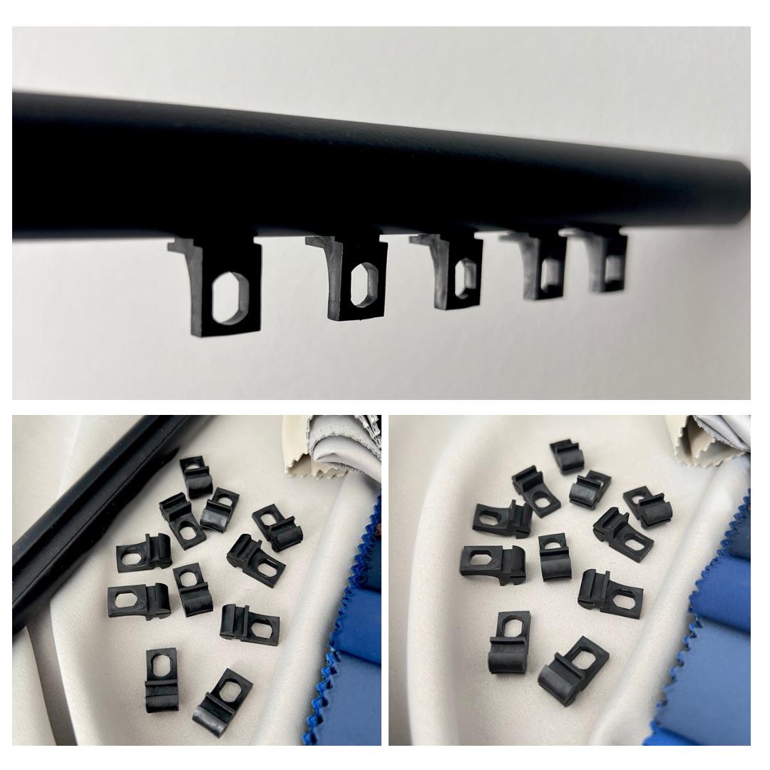 Бігунки KS для профільних карнизів Quadrum 100 шт. Чорний - фото 4