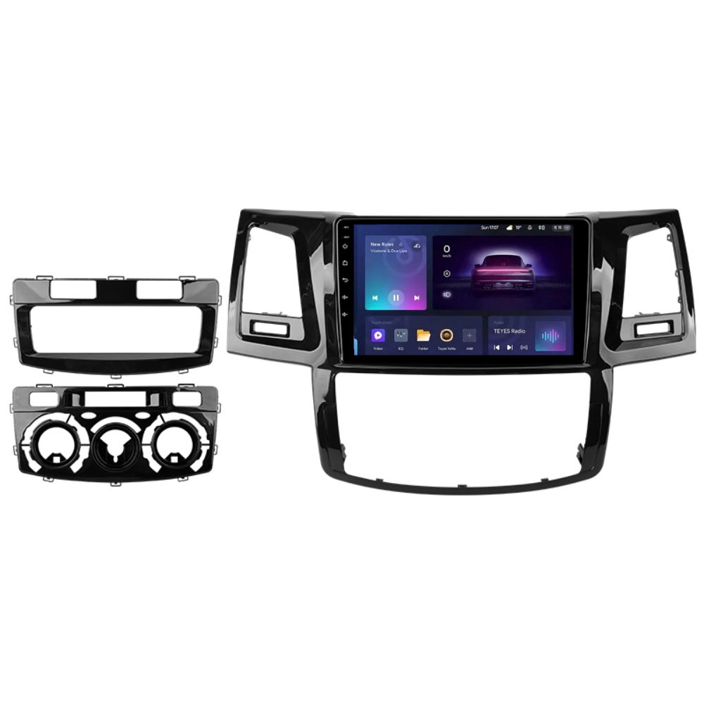 Магнитола штатная Teyes CC3 2K 6/128 GB для 360 ° Toyota Fortuner 1 AN50/AN60 Hilux Revo Vigo 2005-2007 г. 9" (AR-80686)