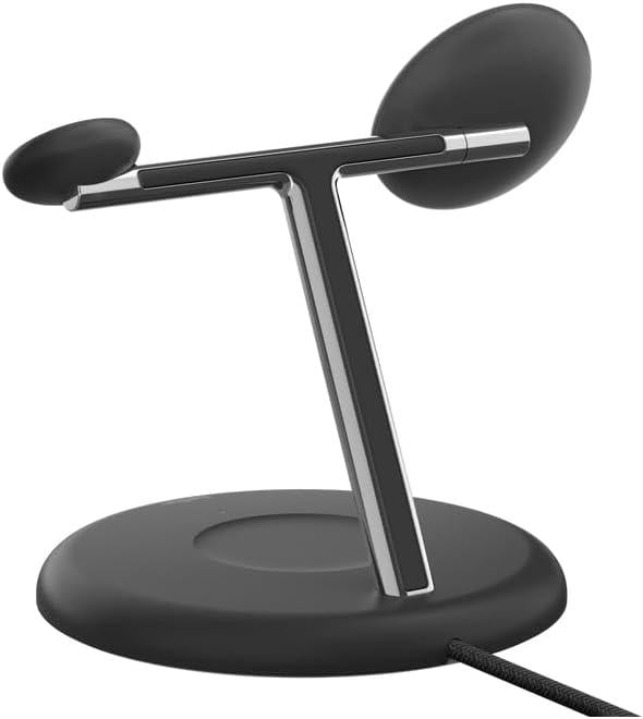 Зарядное устройство беспроводное Belkin 3в1 Magnetic Qi2 15 Вт Черный (WIZ023VFBK) - фото 4 Зарядное устройство беспроводное Belkin 3в1 Magnetic Qi2 15 Вт Черный (WIZ023VFBK) - фото 4