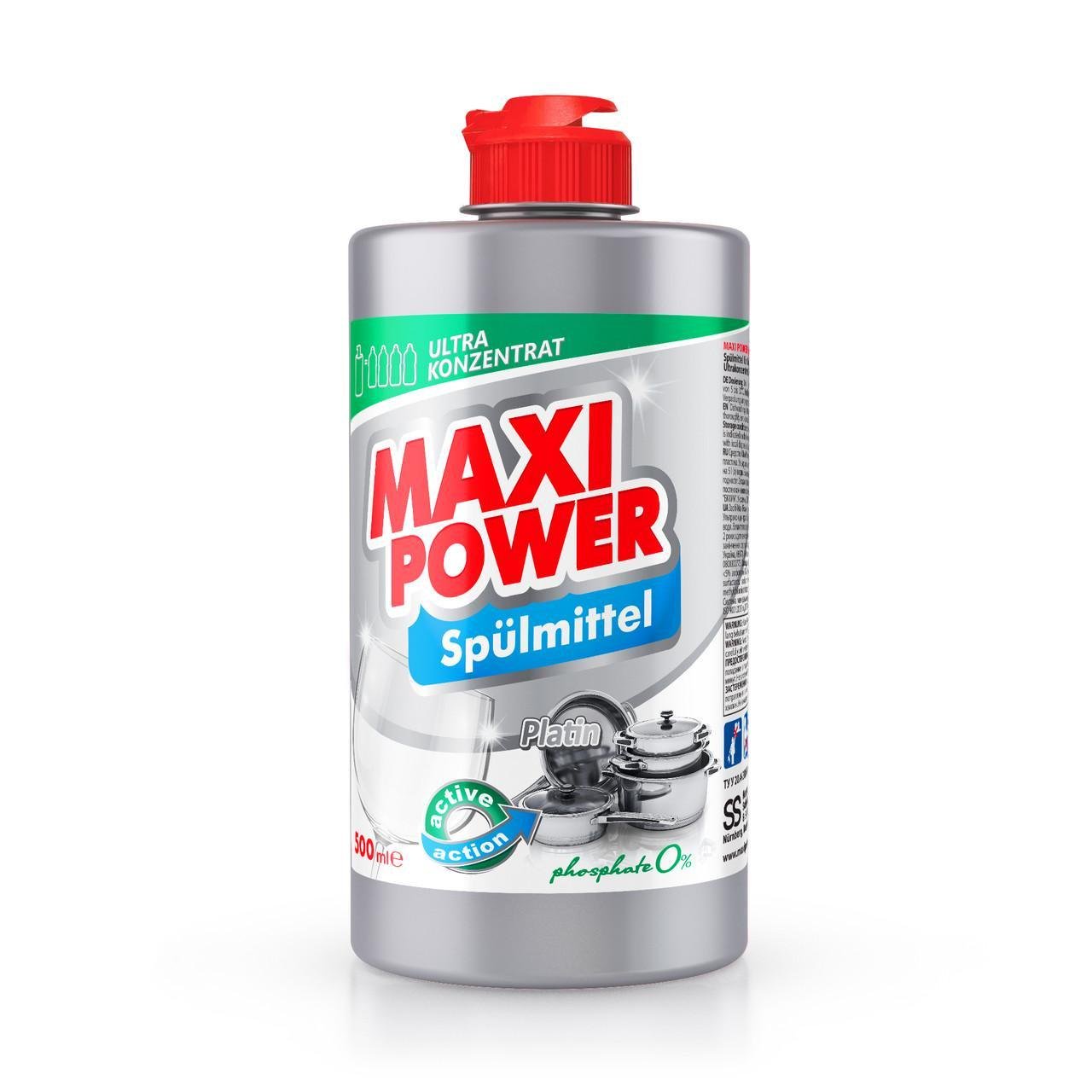 Средство для мытья посуды Maxi Power Платинум 500 мл (2451018934)