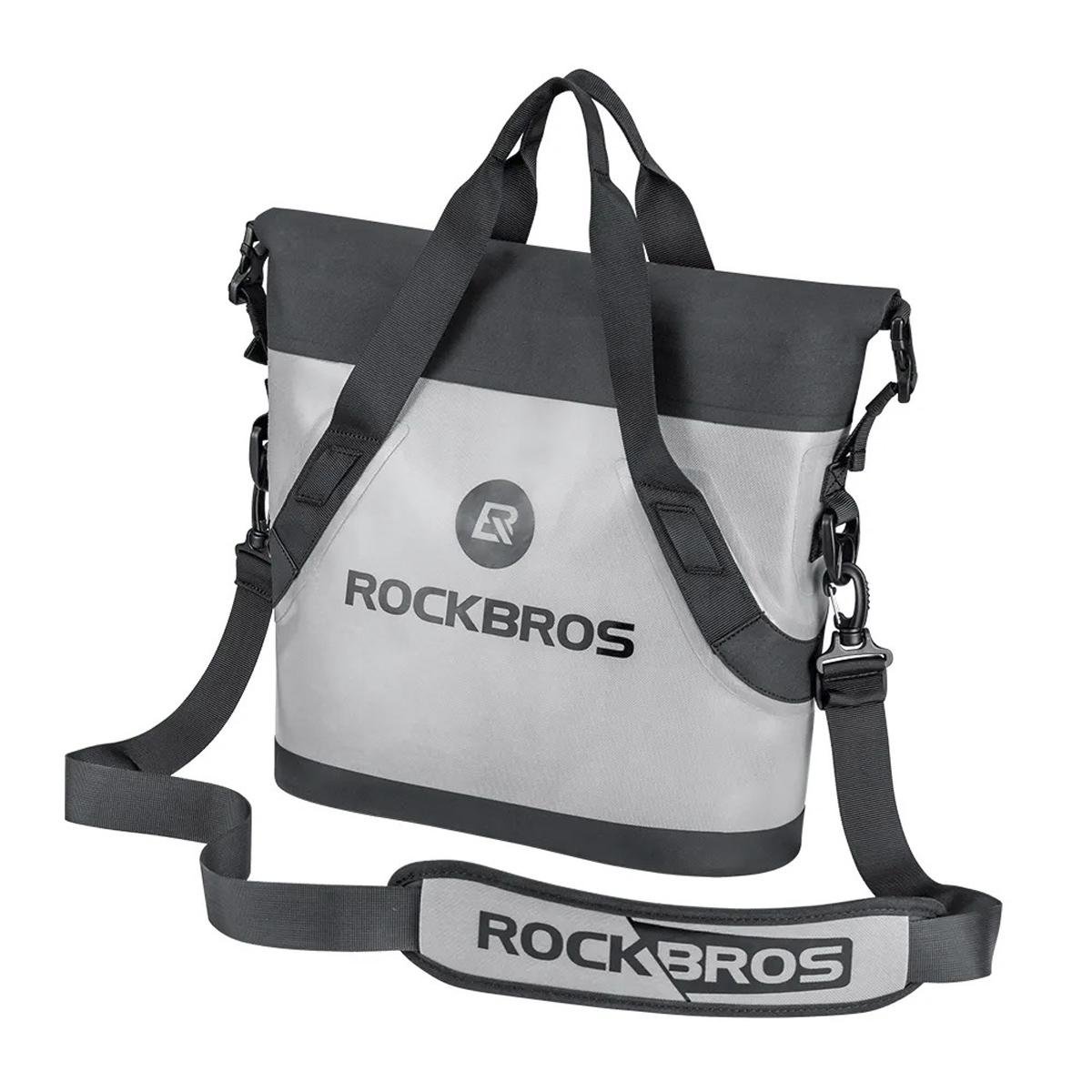 Міська сумка через плече ROCKBROS AS-058 водостійка Чорно-Сірий (RB-AS-058-4672)