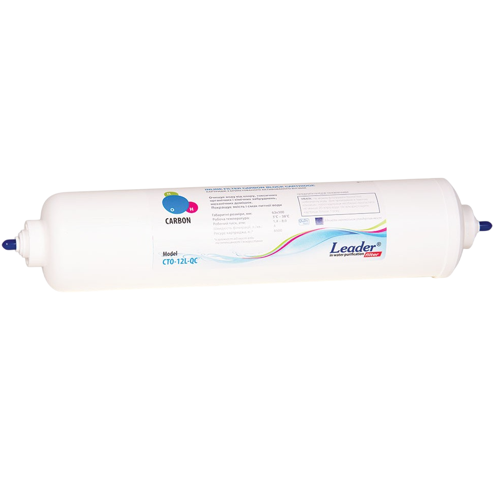 Постфільтр для зворотного осмосу Leader CTO-12L-QC (2818) - фото 2