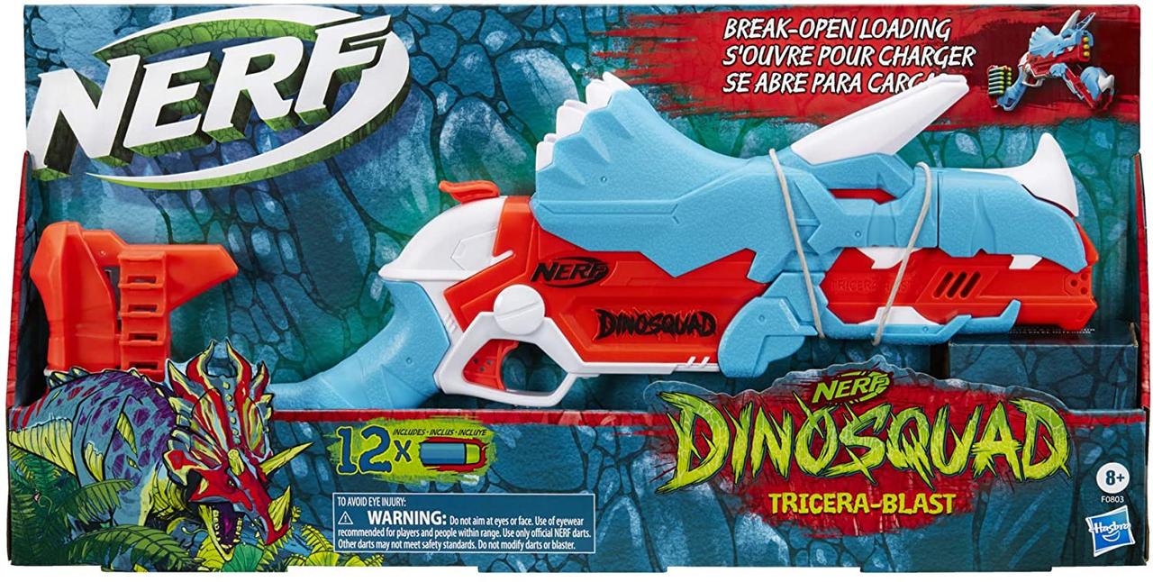 Бластер Nerf Dino Squad Tricera-Blast Hasbro (F0803) - фото 2