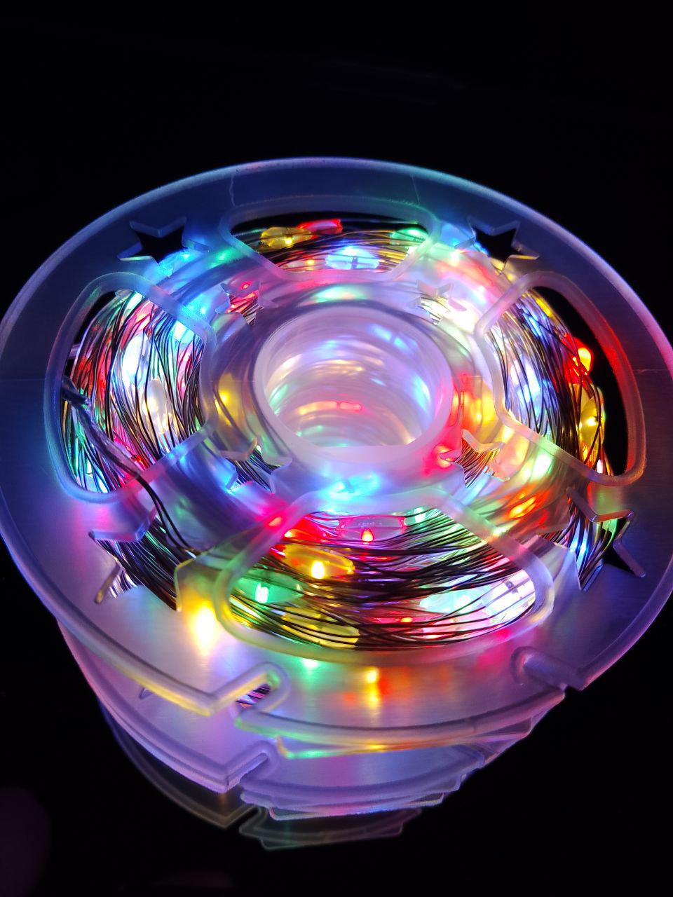 Гірлянда від USB світлодіодні краплі 50 м 500 LED 8 режимів з пультом Різнокольоровий - фото 2