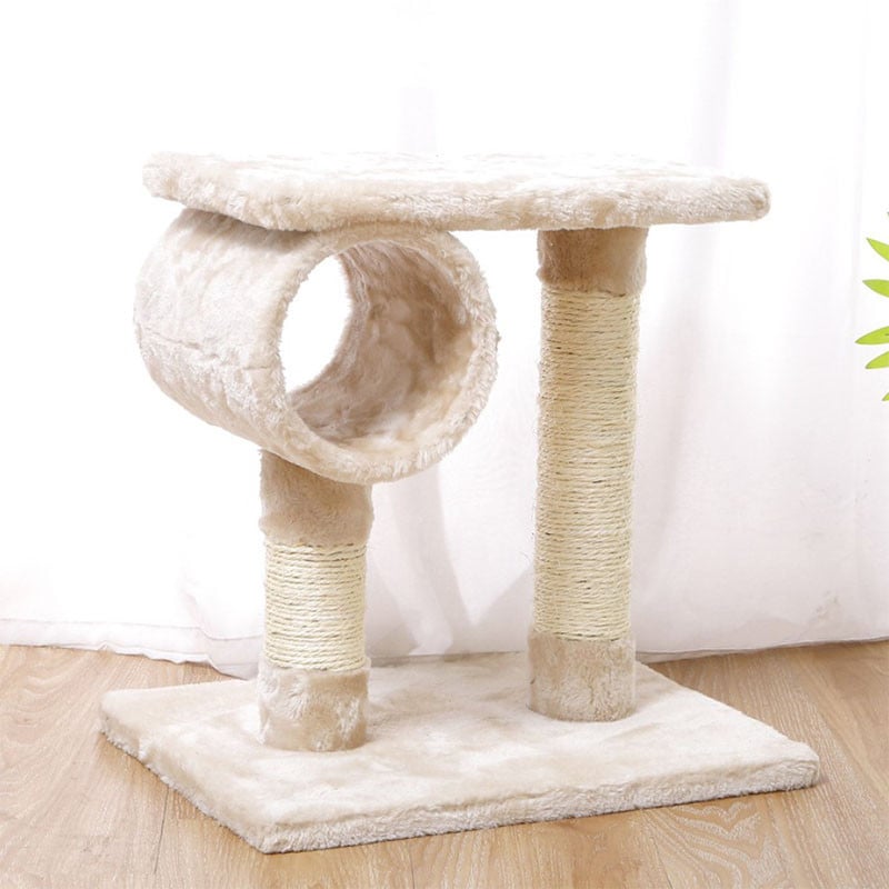 Когтеточка для кота с полками Taotaopets 046610 40x40 см Beige