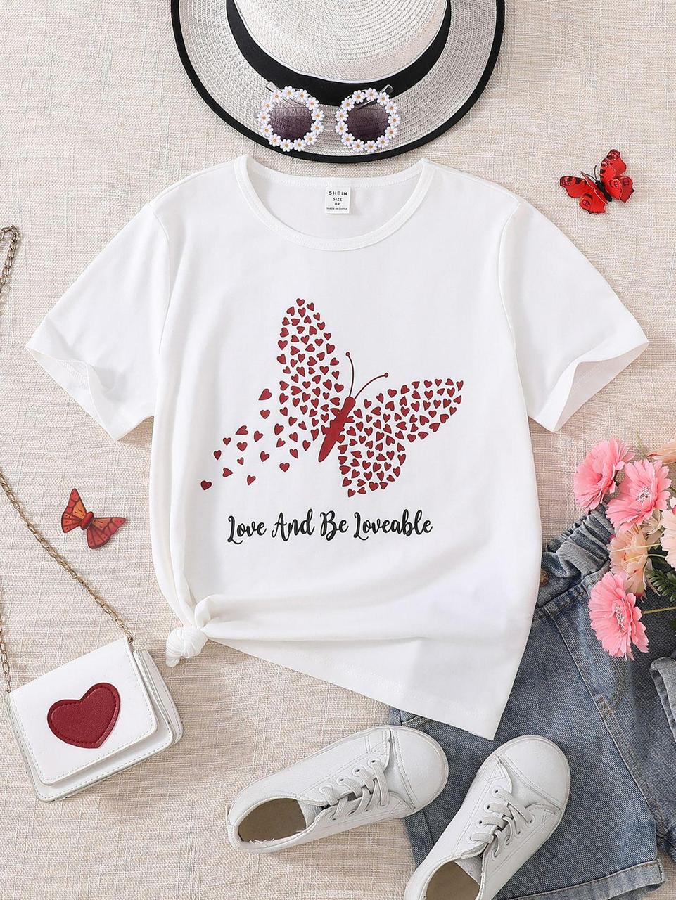 Футболка женская с принтом Pin-000-845 повседневная L Белый (2664084936)