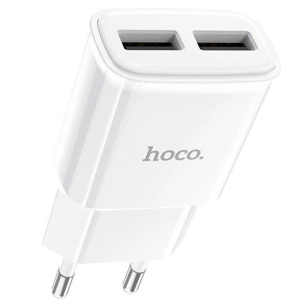 Зарядний пристрій Hoco C88A Star Round Dual Port Charger 2USB 2.4A White (359563)