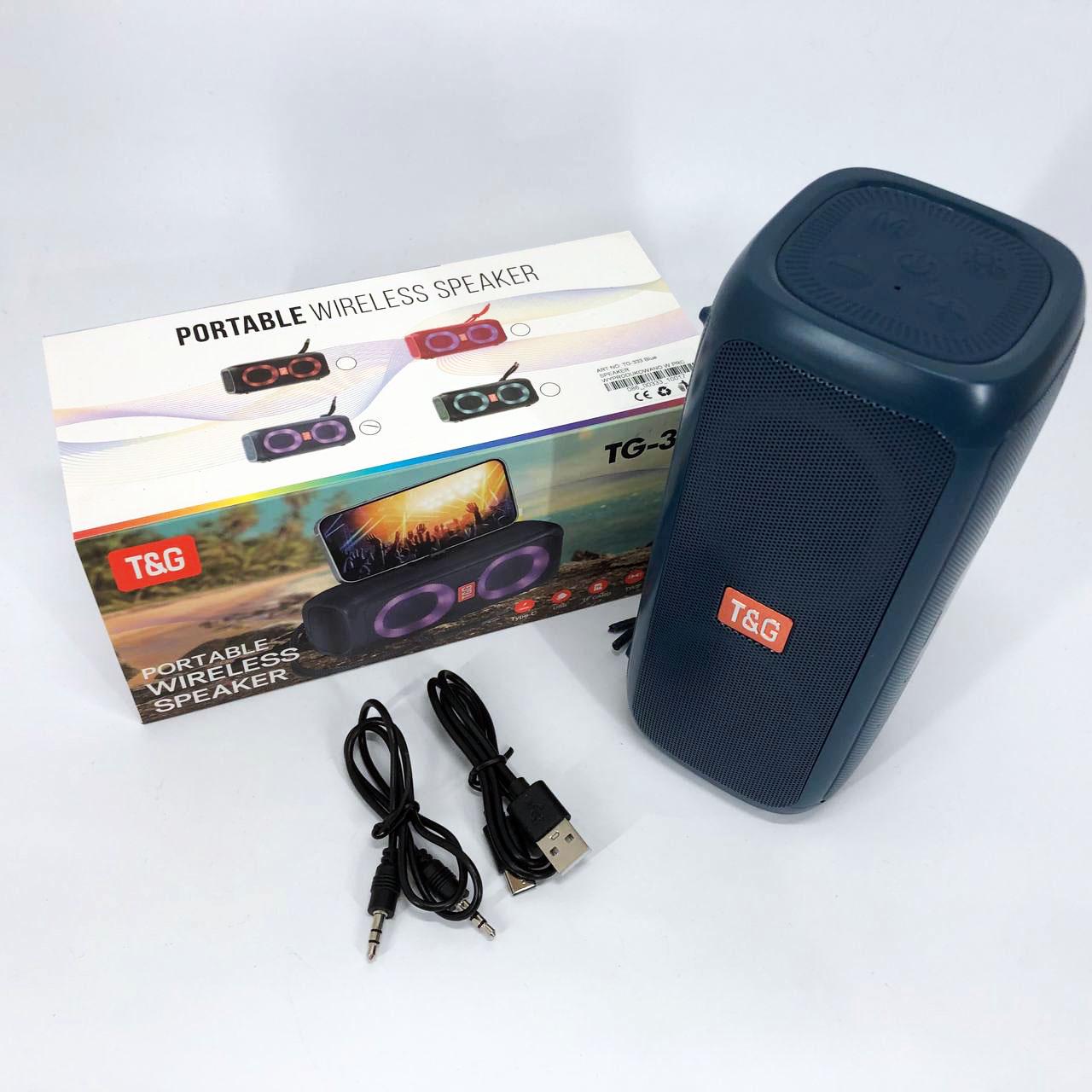 Портативна колонка TG333 2x5W з RGB підсвічуванням - фото 8