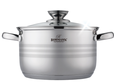 Каструля з кришкою Bohmann з нержавіючої сталі 2,1 л 20 см (ВН 1418)