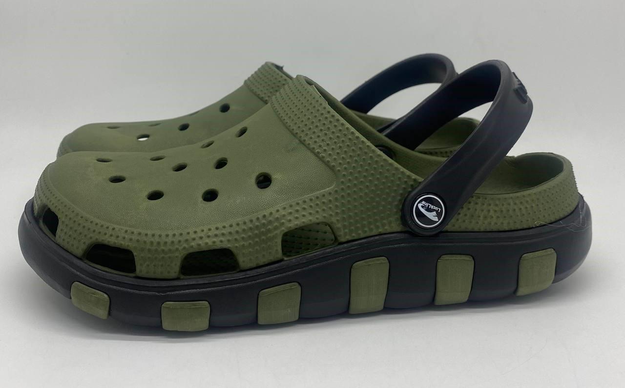 Сабо мужские Luck line Оливковый/Черный (15041115) - фото 2 Сабо мужские Luck line Оливковый/Черный (15041115) - фото 2