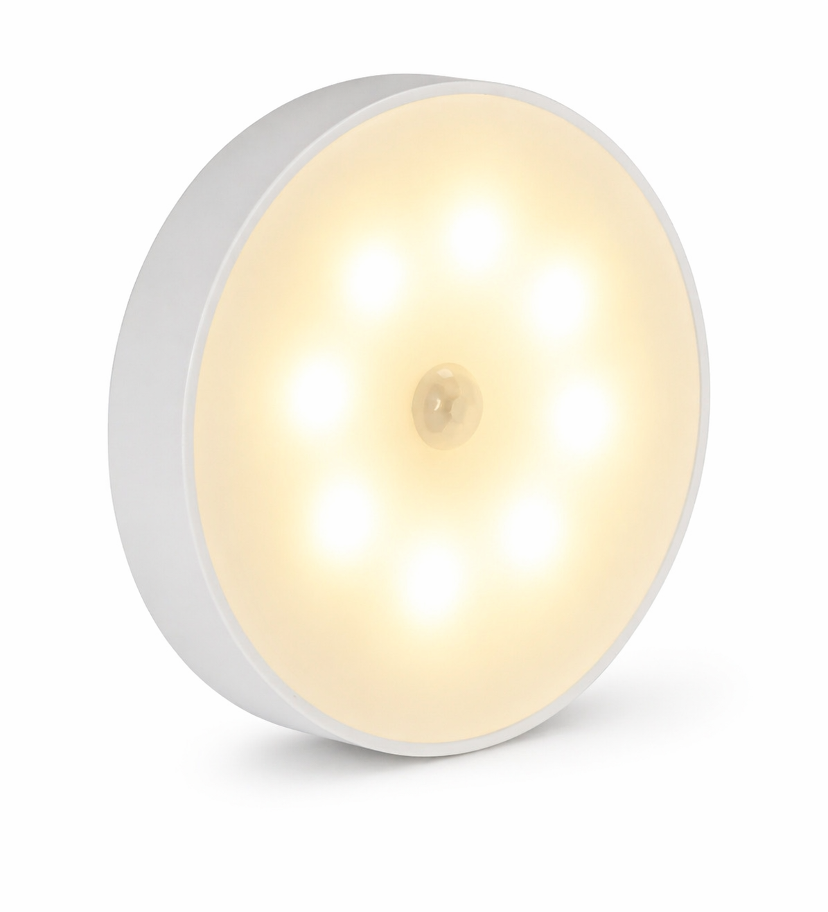 Ночь беспроводная с датчиком движения LED USB Теплый белый свет Белый