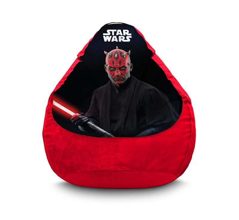 Крісло мішок iPuff Star Wars Darth Maul Флок XXXL 100х135 см Червоний