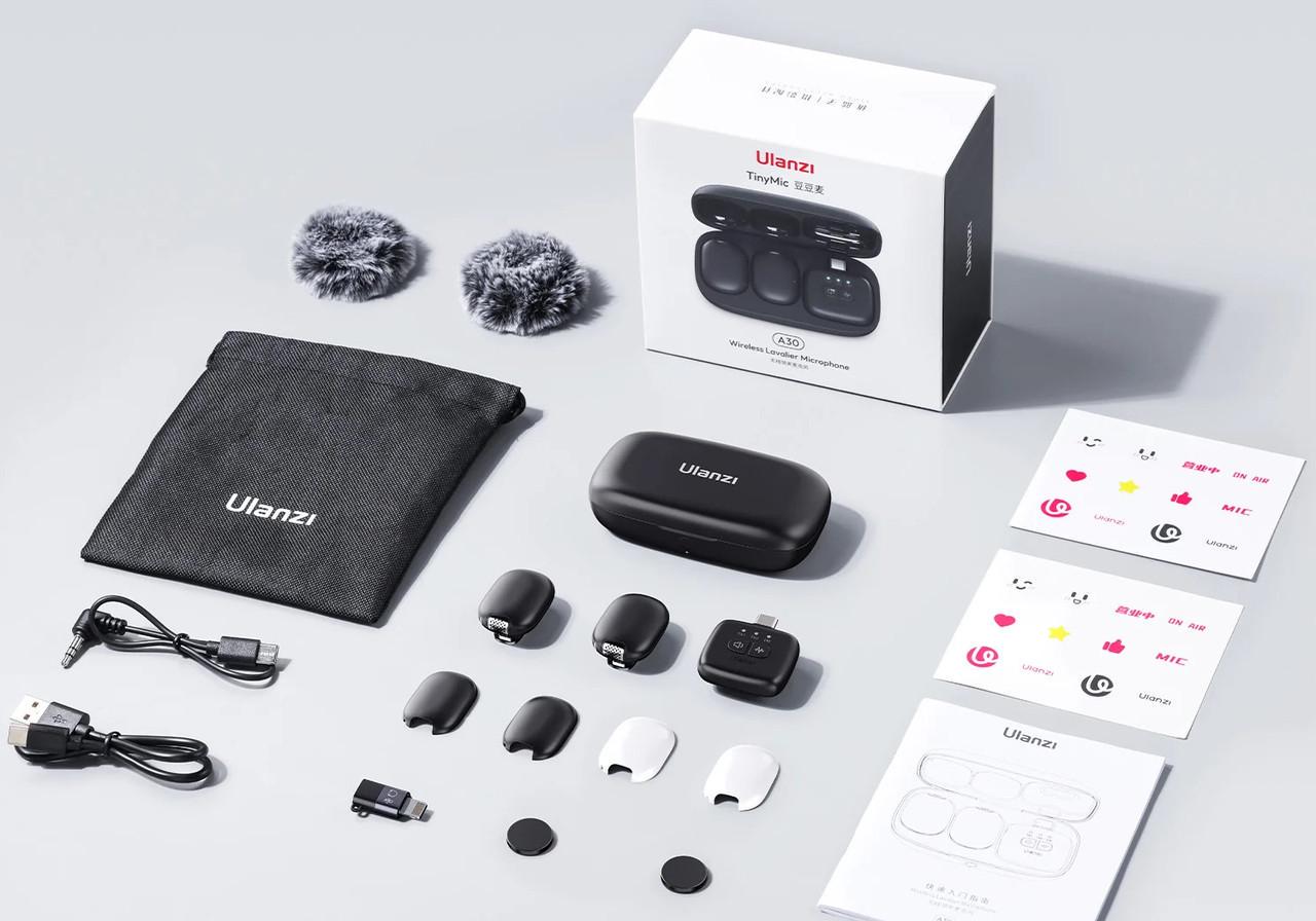 Микрофон беспроводной петличный Ulanzi A30 для iPhone/Android камеры (2538907438) - фото 5 Микрофон беспроводной петличный Ulanzi A30 для iPhone/Android камеры (2538907438) - фото 5