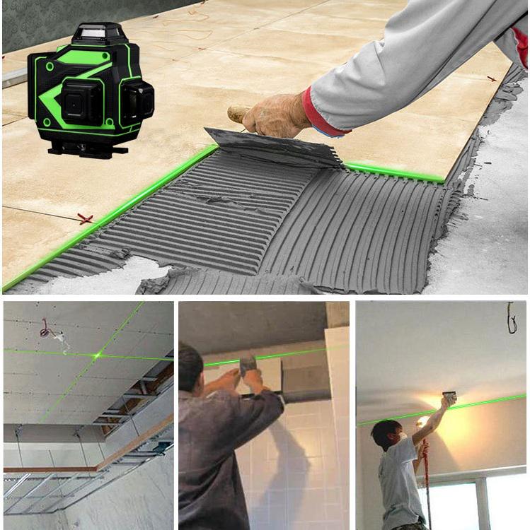 Лазерний рівень нівелір HILDA 4D Ultra із зеленим променем на 16 ліній 360 градусів 2025 зі штативом - фото 17