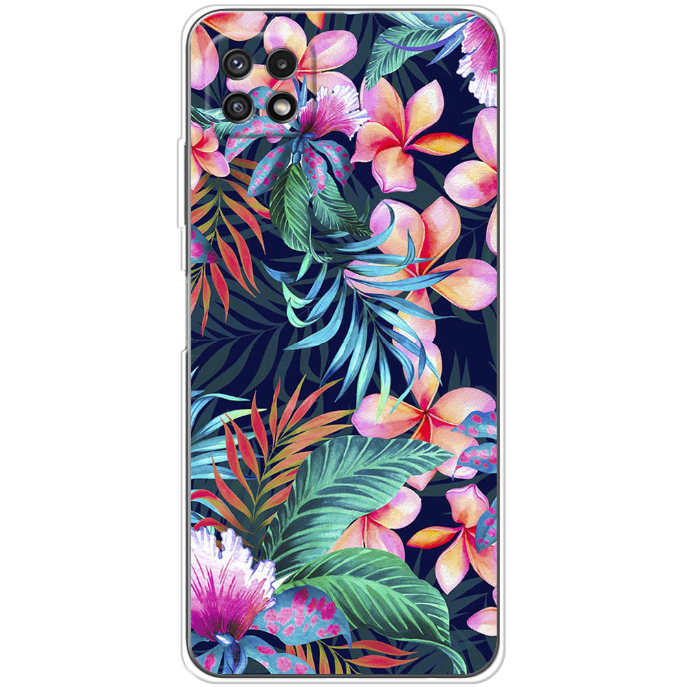 Чехол BoxFace Samsung Galaxy A22 5G (A226) flowers in the tropics Прозрачный силикон (44332-up1971-44332)