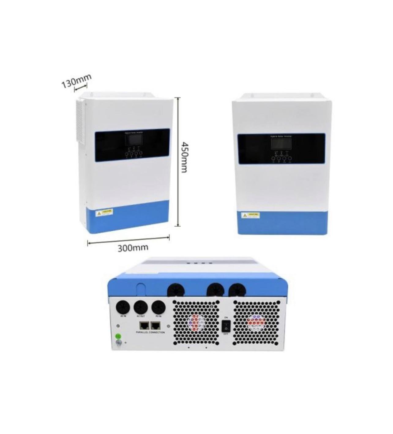 Инвертор солнечный гибридный Anern 6,2 кВт 48 V чистая синусоида до 12 подключений (30452068) - фото 6