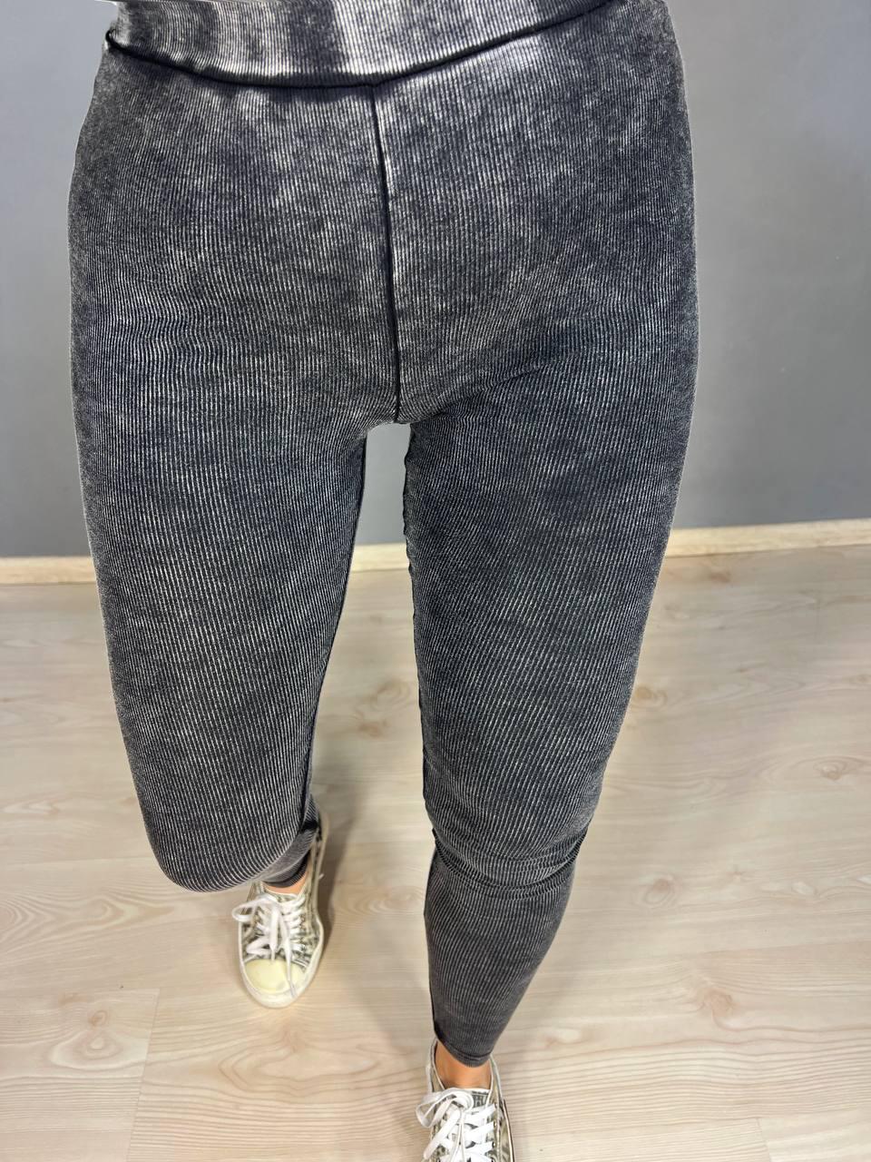 Лосини жіночі A-N 23060 рубчик варка тай дай тонкі трикотажні S Графітовий (3455) - фото 6 Лосини жіночі A-N 23060 рубчик варка тай дай тонкі трикотажні S Графітовий (3455) - фото 6