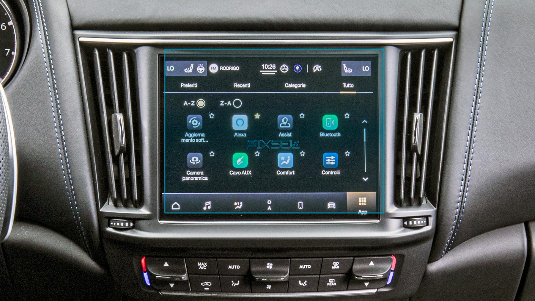 Защитное стекло Pixsel гибридное матовое на монитор Maserati LEVANTE 8,5" 2020