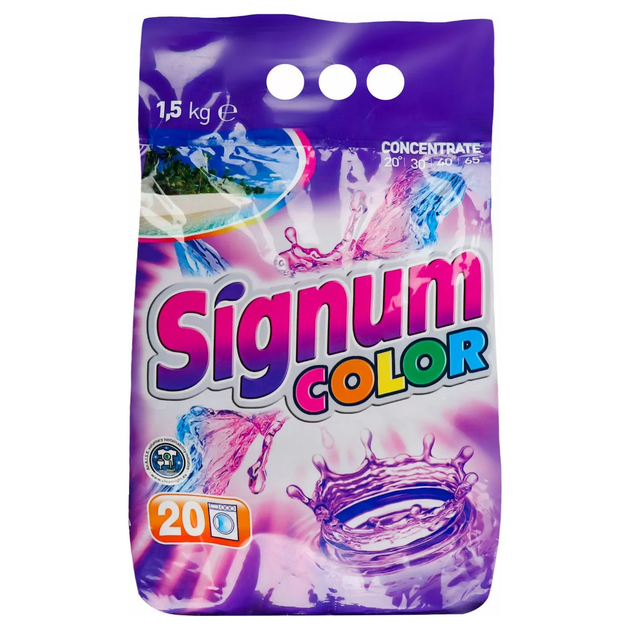 Порошок для стирки SIGNUM Color 1,5 кг