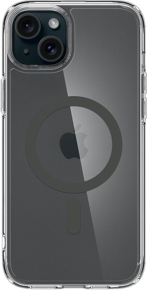Чехол накладка для телефона Spigen Ultra Hybrid MagFit для Apple iPhone 15 Прозрачный/Графит (ACS06804)