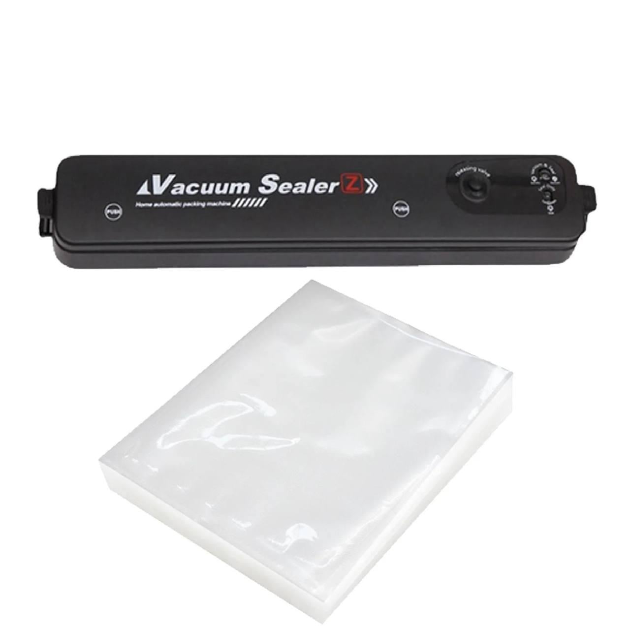 Вакуматор Vacuum Sealer та 10 пакетів Чорний (100047) Вакуматор Vacuum Sealer та 10 пакетів Чорний (100047)