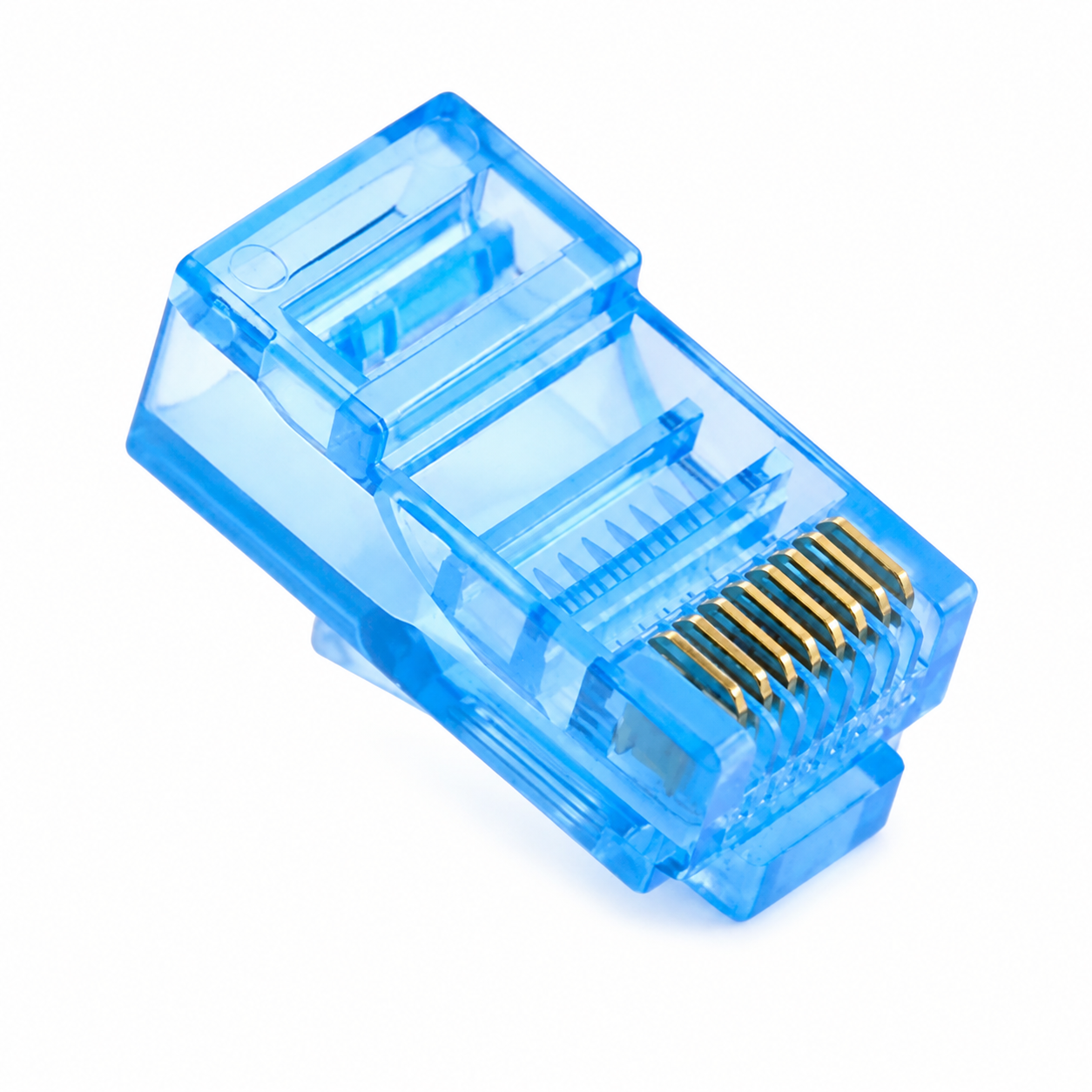 Коннектор Ritar RJ-45 8P8C UTP Cat5 для обжатия витой пары 100 шт. Blue