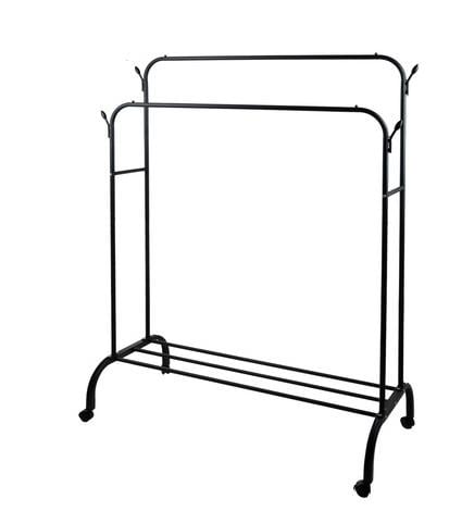 Вішалка для одягу на колесах Ruhhy 27084 подвійна (27084) Вішалка для одягу на колесах Ruhhy 27084 подвійна (27084)