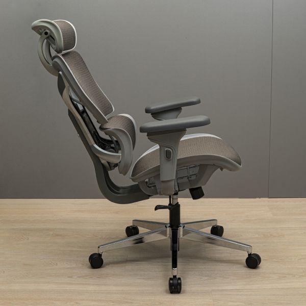 Кресло Перфоманс хром Synchro сетка Серый (1673040) - фото 4