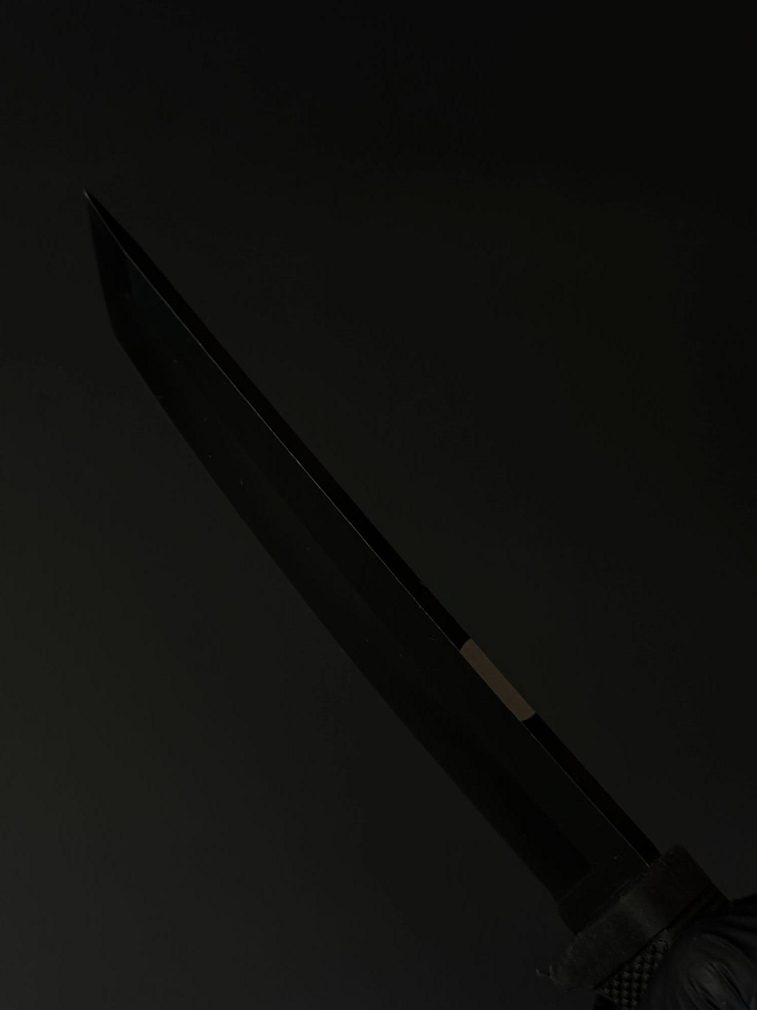 Нож танто Gorillas BBQ KN1079 2620 с кресалом и фонариком Черный - фото 8