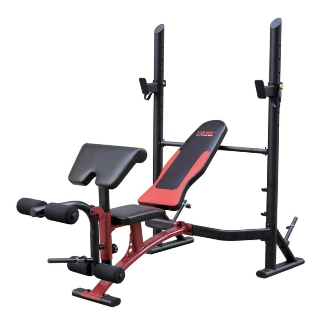 Лава для жиму York Fitness ASPIRE 320 зі стійкою для штанги та партою Скотта (3740)