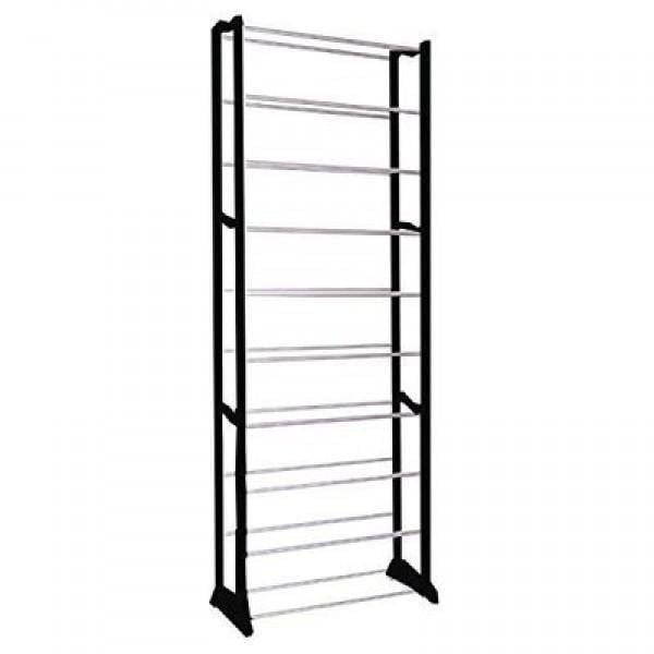 Полка для обуви Amazing Shoe Rack для обуви на 30 пар с 10 полками Черный (ASR-12)