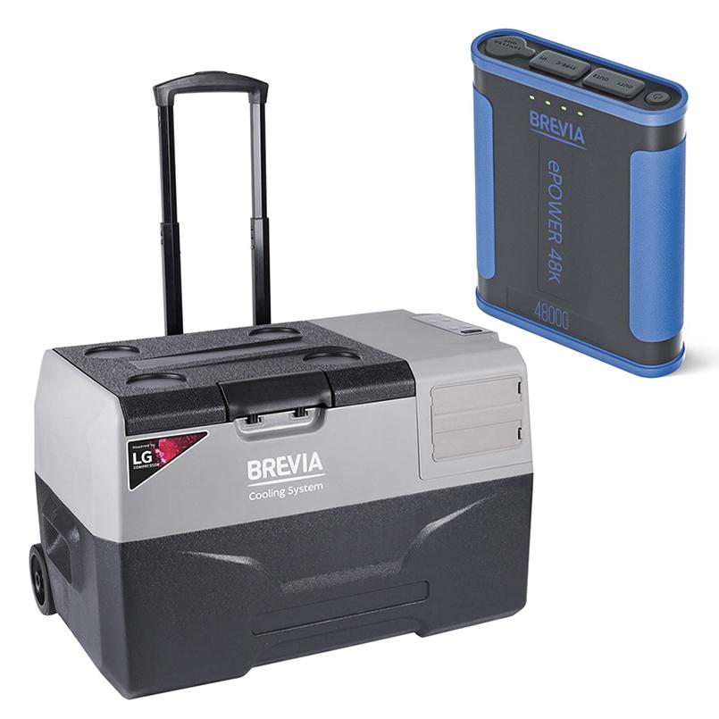 Автохолодильник Brevia 22715 компрессор LG с портативной зарядной станцией ePower 48 Ah 30 л (fp_10)
