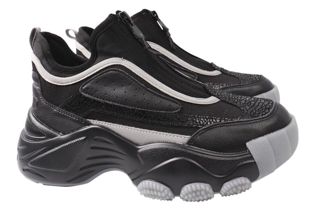 Кросівки жіночі Sogo зі шкіри на платформі р. 37 Чорний (1-21DK) Кросівки жіночі Sogo зі шкіри на платформі р. 37 Чорний (1-21DK)