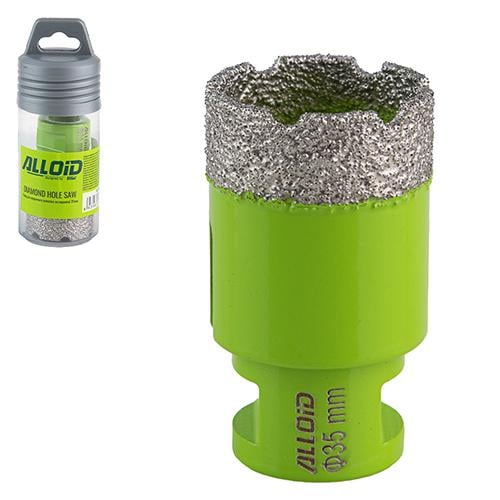 Свердло корончате Alloid алмазне по кераміці 35 мм для КШМ М14х2 мм (00000055150) - фото 5