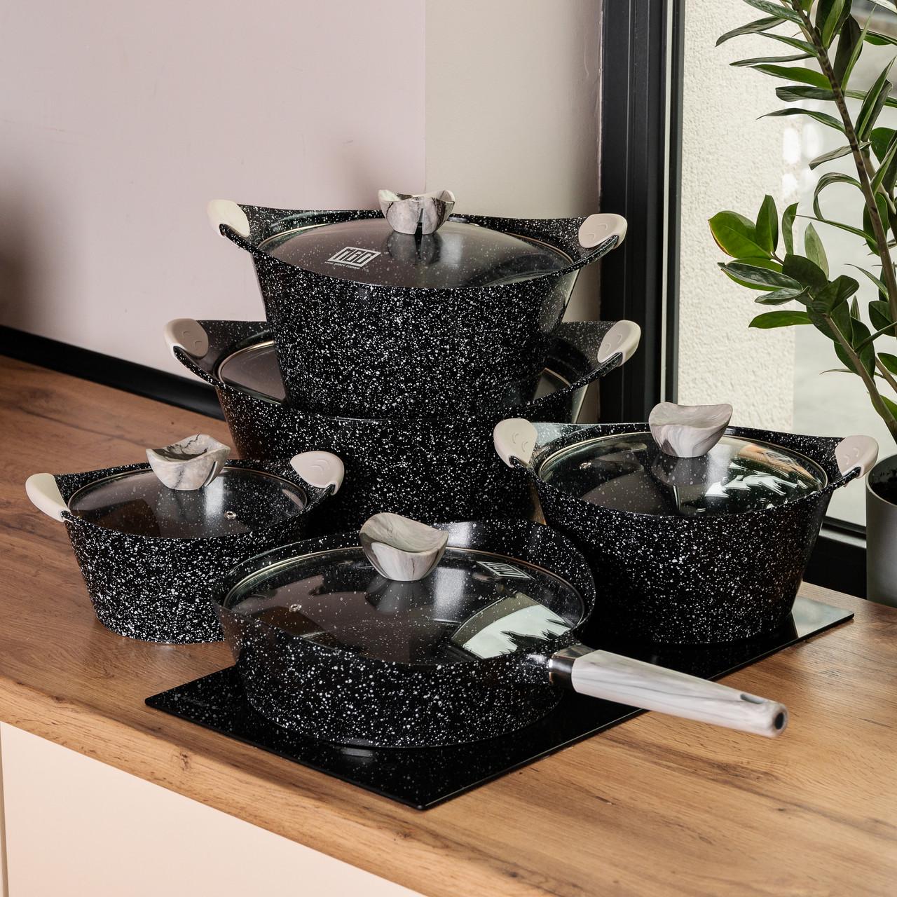 Набор посуды MGC из 5 предметов алюминий толстое дно - фото 8