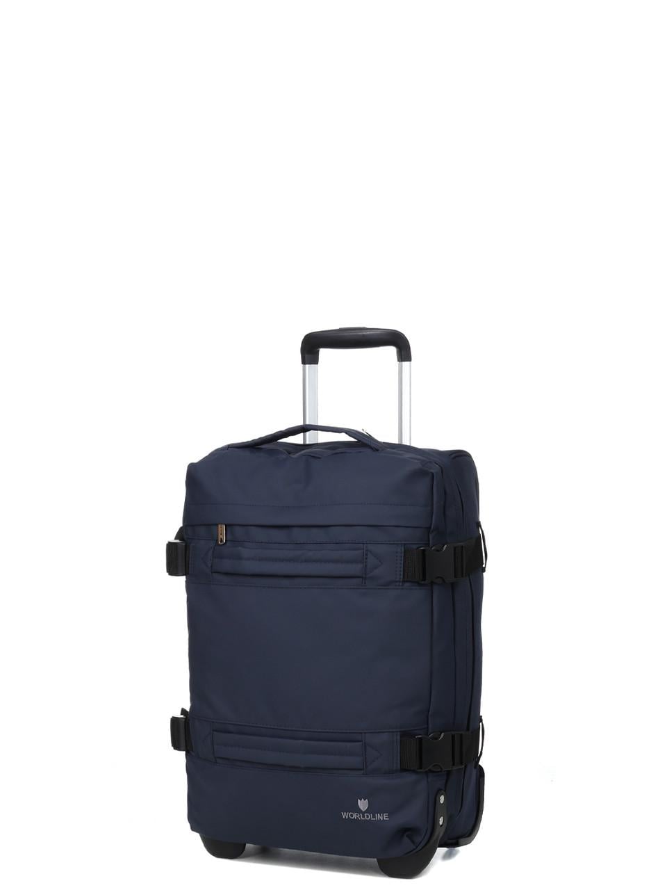 Дорожная сумка на колесах малыйа Worldline S 50x35x20 см 35 л 2,2 кг Синий (853-50)